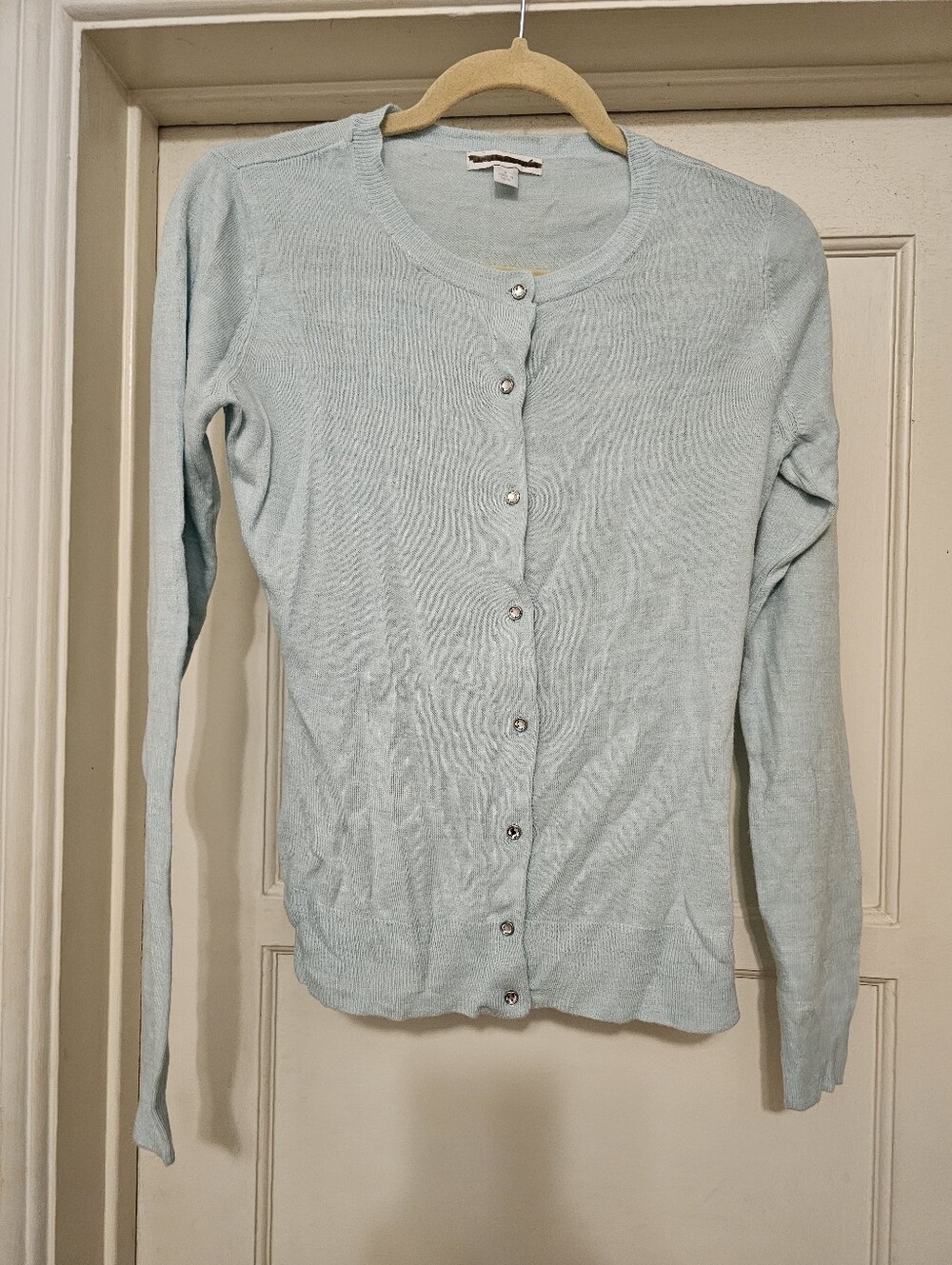 Light Blue Women’s New York & Company Button-Front  Cardigan S